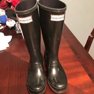 Girls Hunter brand rubber boots size 2